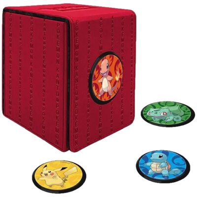 Boîte Simili Cuir Pokémon Kanto Alcove Click Deck Box