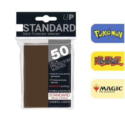 Brown Card Protection Sleeves 50 Pieces