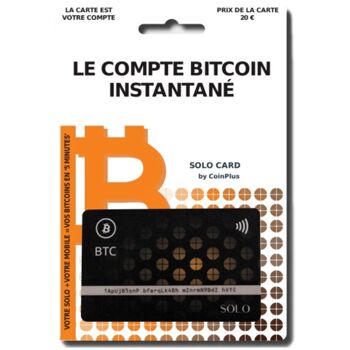 Carte CoinPlus Solo Bitcoins 2