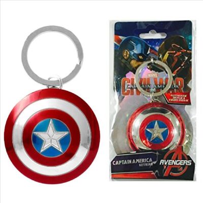 Marvel Captain America Keychain (Metal)