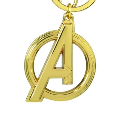 Goldener Schlüsselanhänger mit Avengers-Logo