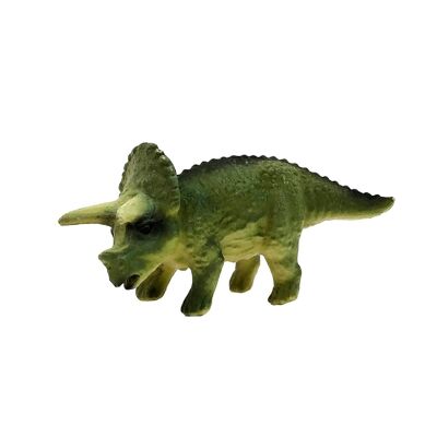 Figurina di animale micro dinosauro triceratopo