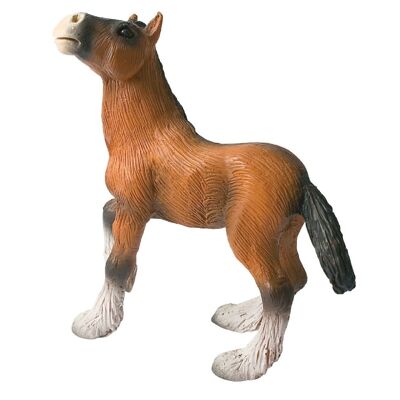 Figura de caballo potro de Shire Horse