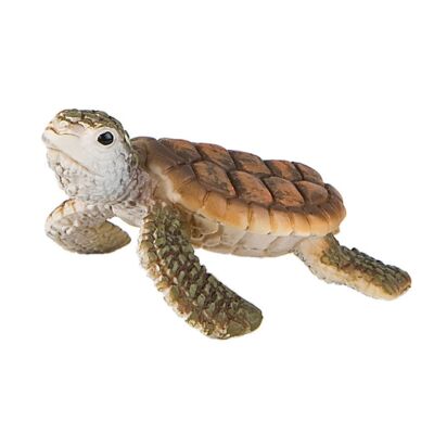 Junge Meeresschildkröten-Tierfigur