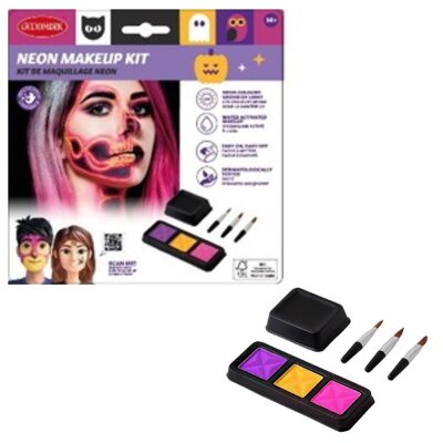 Kit de Maquillaje Paleta Neón 02 Halloween/Carnaval