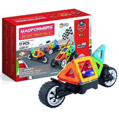 Magformers Juego de Construcción de Vehículos 17 Piezas
