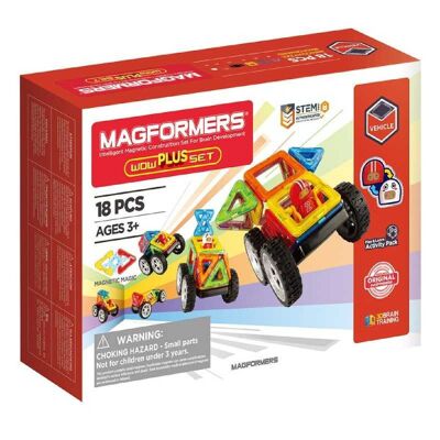 Magformers Wow Plus Juego de Construcción 18 Piezas