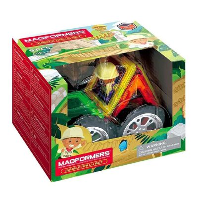 Magformers Jungle Rally Set Gioco di costruzione da 9 pezzi