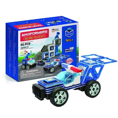 Magformers Amazing Police Construction Game Set 50 Pieces