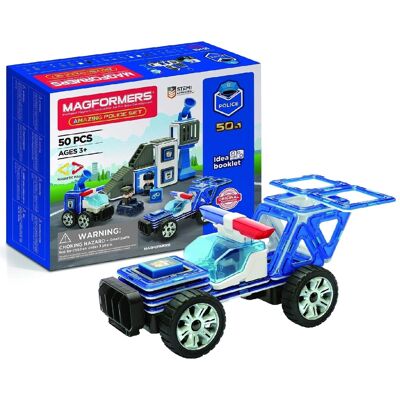 Magformers Amazing Police Juego de Construcción Set 50 Piezas