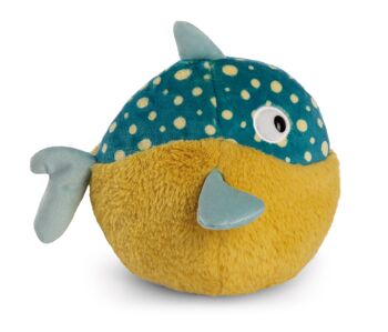 Peluche poisson-globe Volker 20cm VERT 2