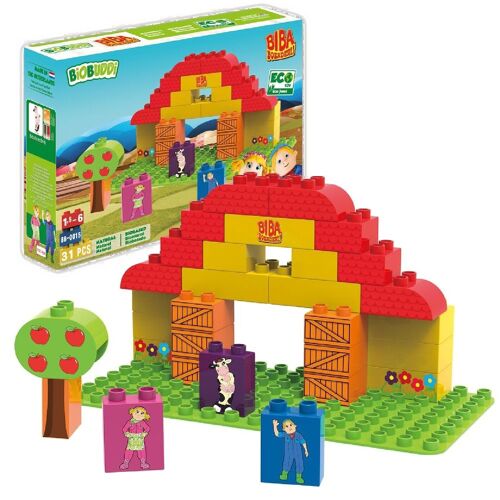 Jeu de Construction Biba 31 Blocs Ferme