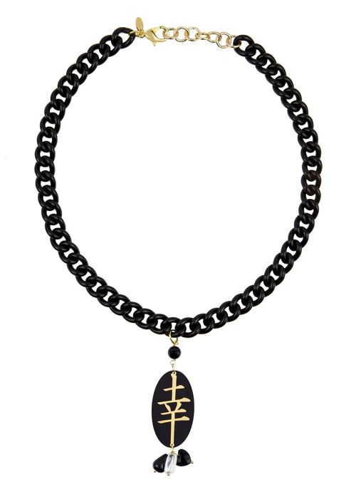 Collana Fortuna Plexi Nero