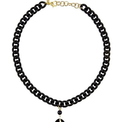 Black Plexi Friendship Necklace
