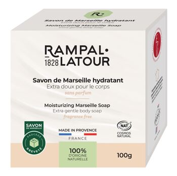 Savon de Marseille Extra doux Hydratant 100g 1