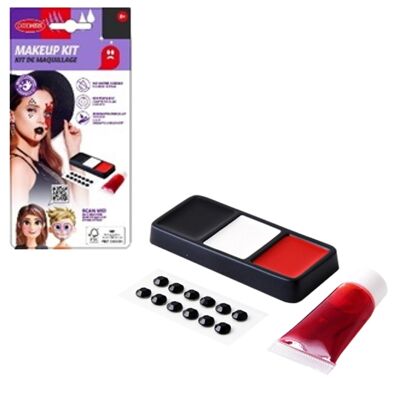 Kit de maquillaje rojo para Halloween