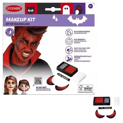 Kit de maquillaje de Halloween del diablo