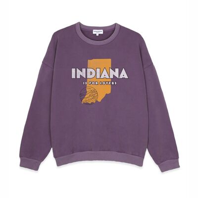 Purple washed French Disorder Brady Indiana sweaters for men