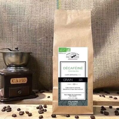 ORGANIC DECAFFEINATED WITH WATER CAFE GRAIN - 1kg