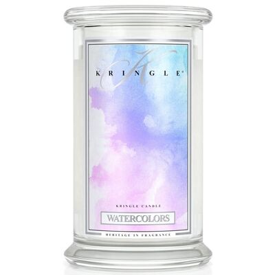 Watercolors Large scented candle