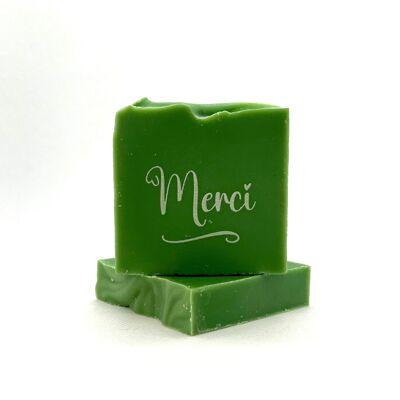 Savon verveine sérigraphié "MERCI"