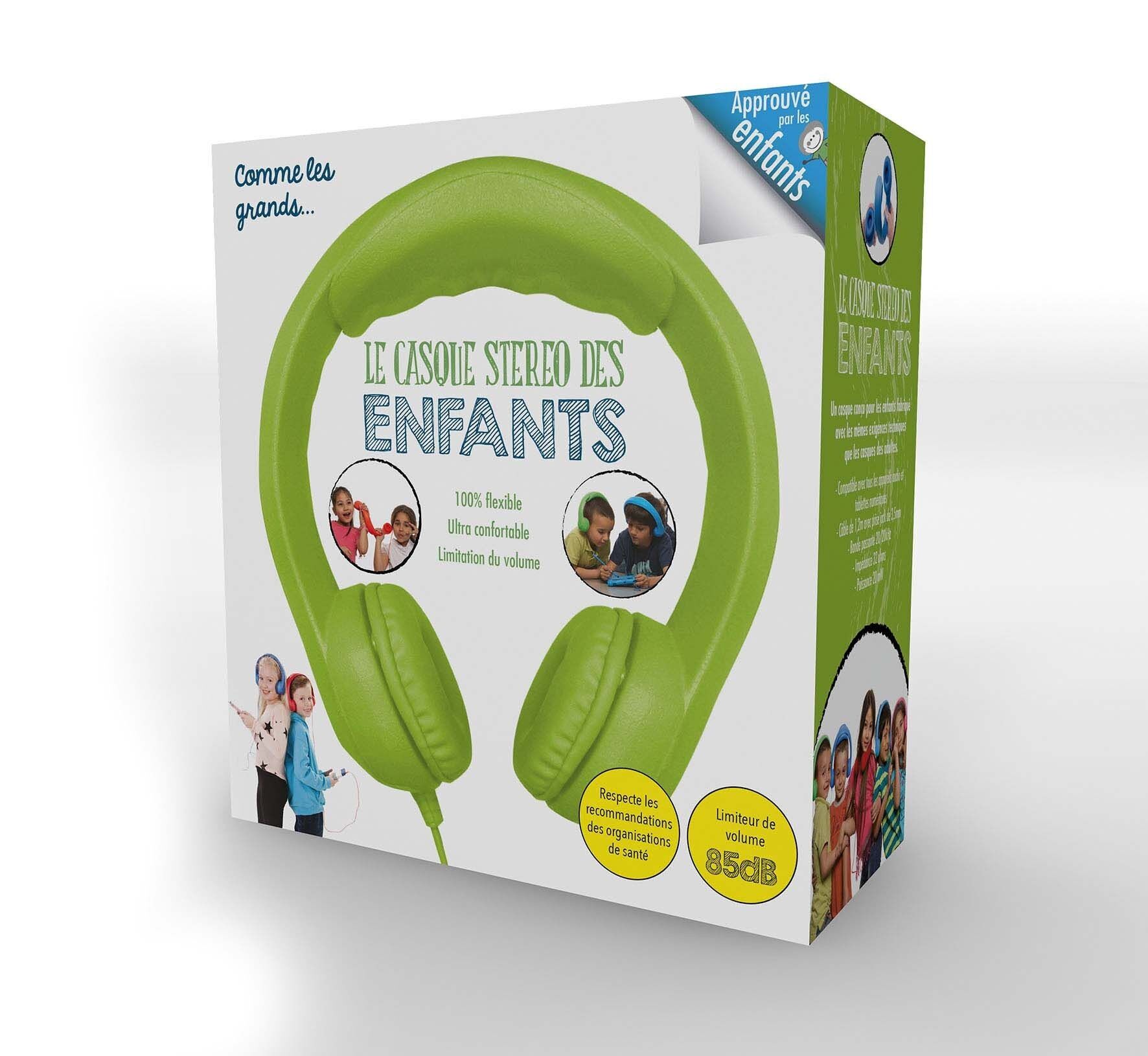 Cuffie stereo infrangibili per bambini - Verde