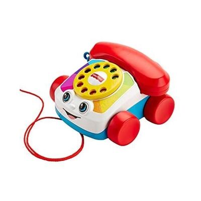 Mattel - Ref: FGW66- Fisher-Price Mi teléfono móvil de juguete para bebé, dial simulado giratorio, para aprender números y colores, a partir de 12 meses