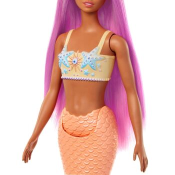 Mattel - Réf : HRR05 - Barbie - Poupées Sirènes Avec Cheveux Et Nageoire Colorés Et Serre-Tête 3