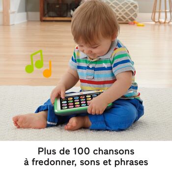 Mattel - Réf :  HXB67 - Fisher-Price - Jouet Ma Tablette Éveil Progressif Rires et Éveil avec musique et lumières, pour enfants à partir de 1 an, version française 5