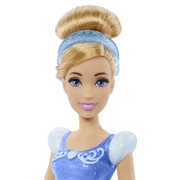 Mattel - Réf :  HLW06 - Princesses Disney - Poupée Cendrillon articulée avec tenue scintillante et accessoires dont chaussures et diadème, Jouet Enfant, Dès 3 ans 3