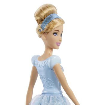 Mattel - Réf :  HLW06 - Princesses Disney - Poupée Cendrillon articulée avec tenue scintillante et accessoires dont chaussures et diadème, Jouet Enfant, Dès 3 ans 5