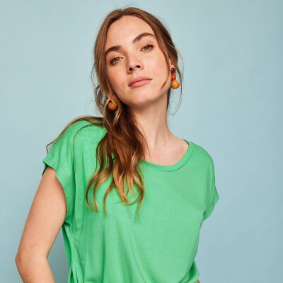 Grünes Sonnen-T-Shirt