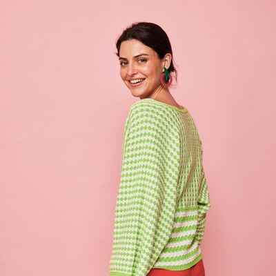 Jazmin grüner Pullover