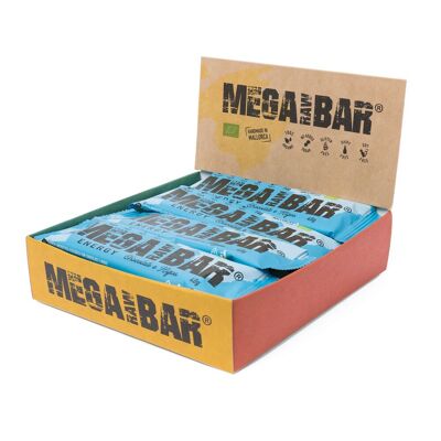 MEGARAWBAR 2 BOX 12X40G CIOCCOLATO E FICHI - Barrette Energetiche ad Alte Prestazioni, Biologiche, Ecologiche, con Cioccolato e Fichi