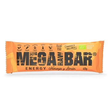 MEGARAWBAR 1 BOITE 12X40G ORANGE ET CITRON -Barres Énergétiques Haute Performance, Bio et Écologiques 3