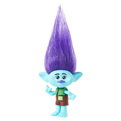 Mattel - Rif: HNF08 - Trolls 3, figura ramificata con capelli luminosi e vestito rimovibile, 5 articolazioni, da collezione, giocattolo per bambini, a partire da 3 anni