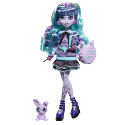 Mattel – Ref: HLP87 – Monster High – Twyla und Dustin Pyjama Party Box – Puppe – ab 4 Jahren