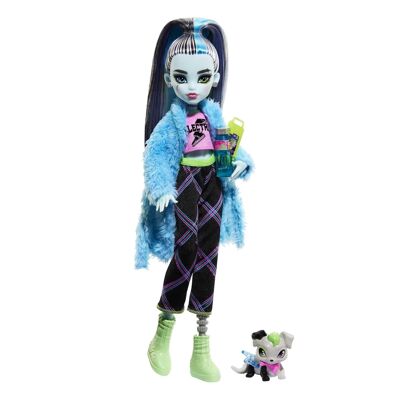 Mattel – Ref: HKY68 – Monster High – Frankie Stein Pyjama Party Box – Puppe – ab 4 Jahren