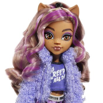 Mattel - Réf : HKY67 - Monster High - Coffret Soirée Pyjama Clawd Wolf - Poupée - 4 Ans Et + 3