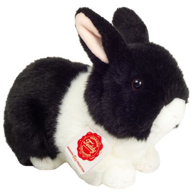 Rabbit black and white 23 cm - Plush toy - Stuffed toy