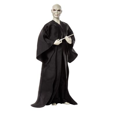 Mattel - Rif: HTM15 - Harry Potter - Lord Voldemort Bambola da collezione con la veste da mago e la bacchetta di legno di tasso