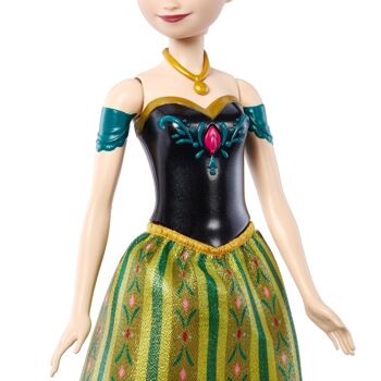 Mattel - Réf : HMG40 - Disney La Reine des Neiges - Poupée Anna Chantante, Tenue Du Film Inclue, Chante « Libérée, délivrée », Version Française, À Collectionner, Jouet pour Enfant de 3 ans et Plus 4