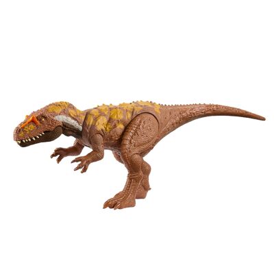 Mattel - Rif: HTK73 - Jurassic World Dinosauro articolato Megalosaurus Ruggito feroce con funzione di attacco, gioco connesso, realtà aumentata, giocattolo per bambini, a partire da 4 anni