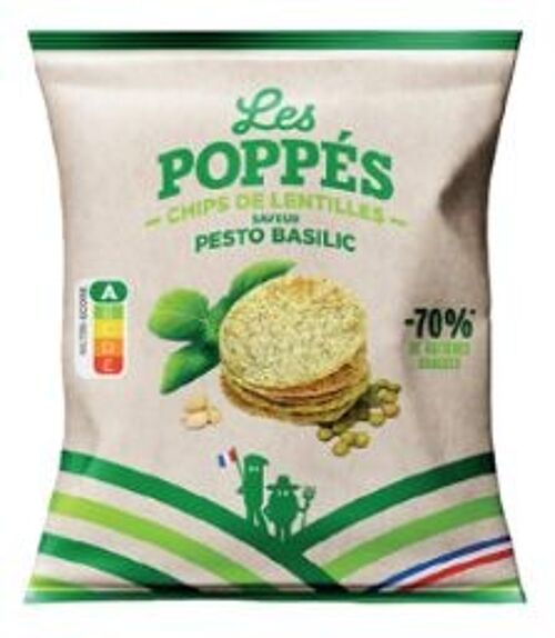 Chips de Lentilles - saveur Pesto Basilic - 20g