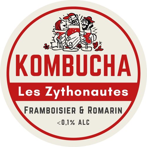 Kombucha - Framboisier & romarin - 75cl
