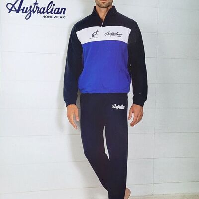 Blue/royal blue "Australian" tracksuits/home suits for men