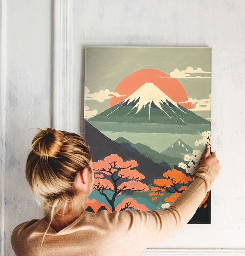 PEINTURE AU NUMERO MONT FUJI