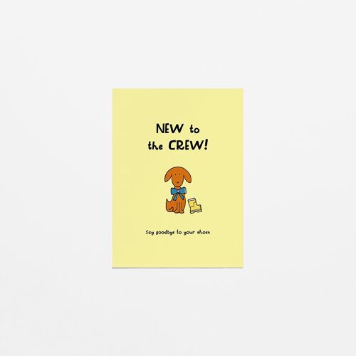 greeting card - new to the crew