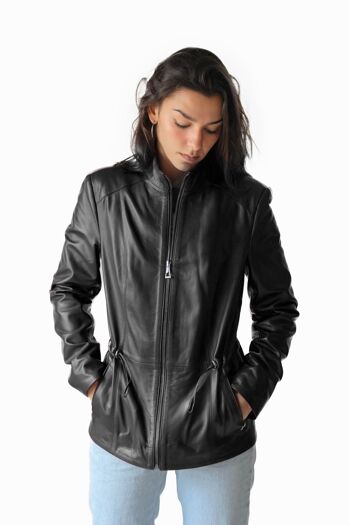 Zerimar Veste femme 100% cuir véritable 7