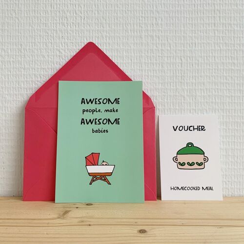 greeting card - Awesome babies III
